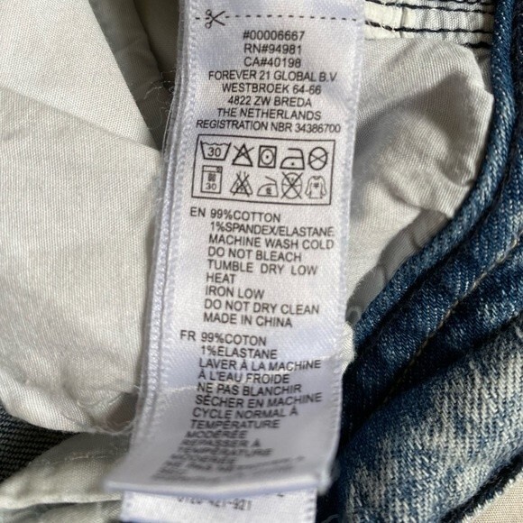 Life in Progress Women's Acid Wash Distressed Jeans Size 27 Slim Grunge Y2K - Picture 10 of 10